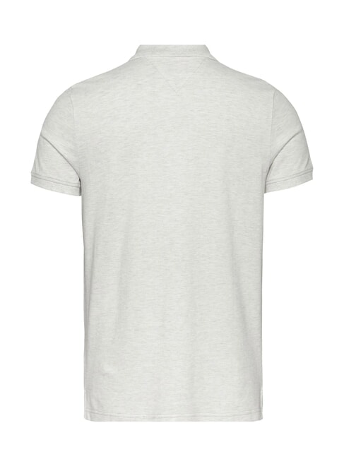 TH JEANS Polo a manica corta con bandierina snow white heather - Polo Uomo