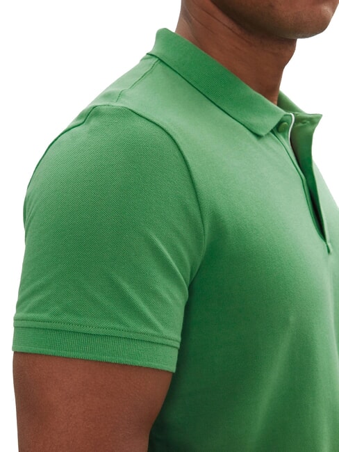 TH JEANS Polo a manica corta con bandierina coastal green - Polo Uomo