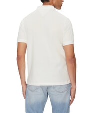 TOMMY HILFIGER TH JEANS Polo a maniche corte con logo ecru - Polo Uomo - 2