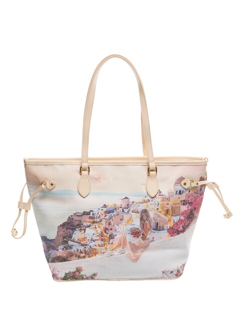 YESBAG Shopping Bag stampata greece sunset - Borse Donna