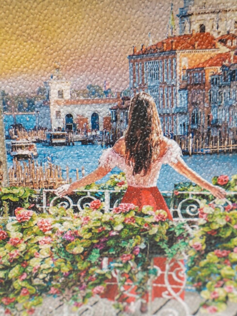 YESBAG Beauty case grande svasato flowery canal - Beauty Case