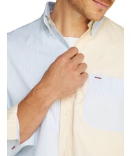 TOMMY HILFIGER TH Camacia a maniche lunghe color block breezy blue - Camicie Uomo - 3