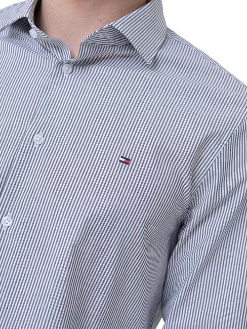 TH Camicia a maniche lunghe dark sapphire / white stripes - Camicie Uomo