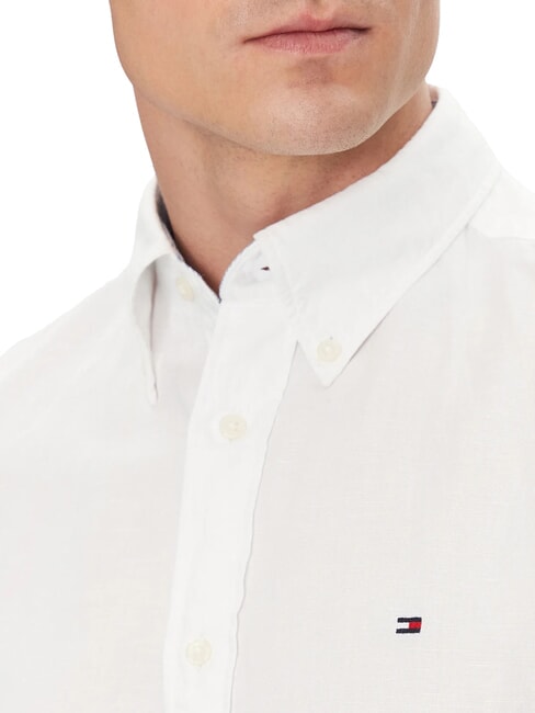 TH Camicia button down a maniche corte optic white - Camicie Uomo