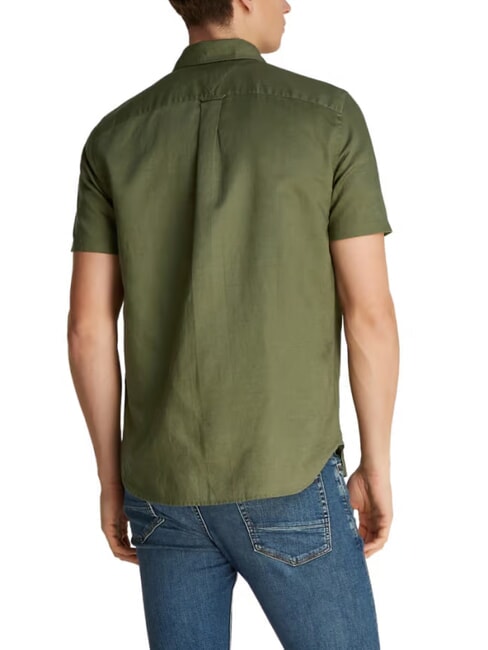 TH Camicia button down a maniche corte battle green - Camicie Uomo