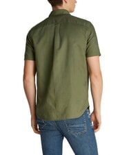 TOMMY HILFIGER TH Camicia button down a maniche corte battle green - Camicie Uomo - 2