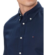 TOMMY HILFIGER TH Camicia button down a maniche corte carbon navy - Camicie Uomo - 3