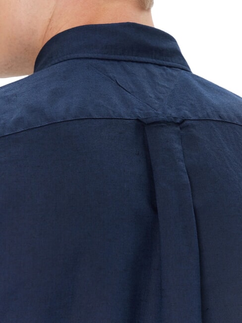 TH Camicia button down a maniche corte carbon navy - Camicie Uomo