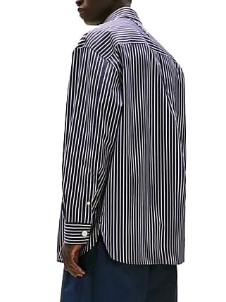 TH Camicia maniche lunghe oversize navy - Camicie Uomo