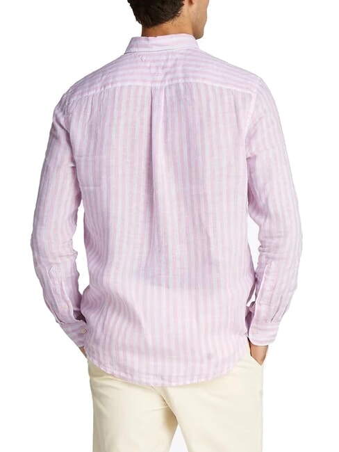 TH Camicia a righe in lino regular fit classic pink / stripe - Camicie Uomo