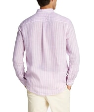 TOMMY HILFIGER TH Camicia a righe in lino regular fit classic pink / stripe - Camicie Uomo - 2