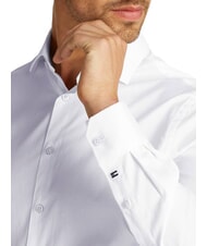 TOMMY HILFIGER TH Camicia in cotone stretch optic white - Camicie Uomo - 3