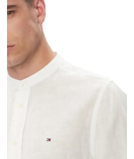 TOMMY HILFIGER TH Camicia collo coreana regular fit optic white - Camicie Uomo - 3