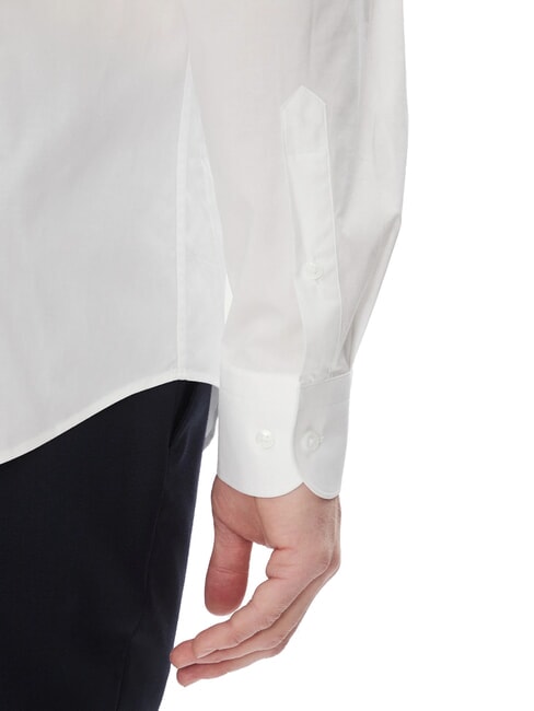 TH Camicia a manica lunga cotone stretch optic white - Camicie Uomo