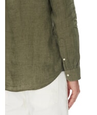 TOMMY HILFIGER TH Camicia in lino manica lunga regular fit battle green - Camicie Uomo - 4