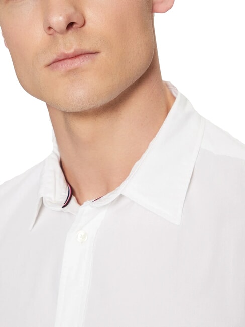 TH Camicia a maniche lunghe in cotone optic white - Camicie Uomo