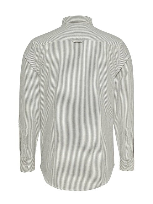 TH JEANS Camicia a righe a manica lunga dark night navy - Camicie Uomo