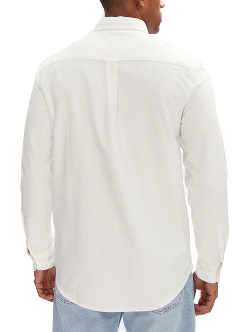 TH JEANS Camicia a manica lunga in cotone ecru - Camicie Uomo