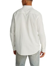 TOMMY HILFIGER TH JEANS Camicia manica lunga misto lino ecru - Camicie Uomo - 2