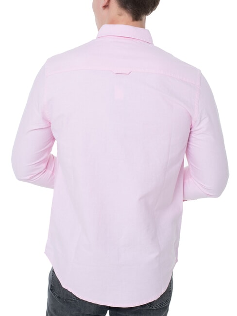 TH JEANS Camicia Oxford regular fit pink sugar stripe - Camicie Uomo