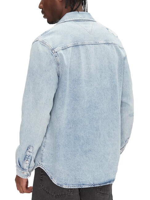 TH JEANS Camicia maniche lunghe in denim denim light - Camicie Uomo