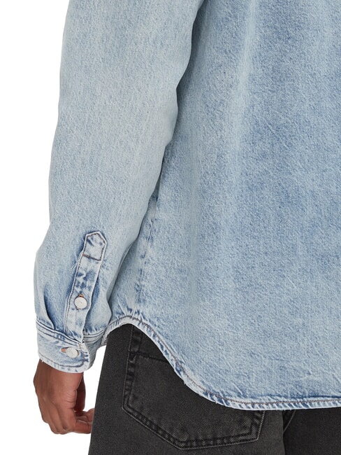 TH JEANS Camicia maniche lunghe in denim denim light - Camicie Uomo