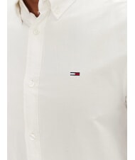 TOMMY HILFIGER TH JEANS Camicia a manica lunga in cotone ecru - Camicie Uomo - 3