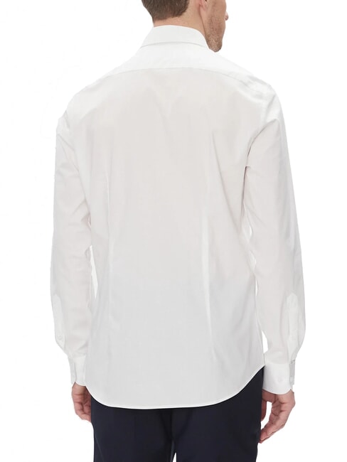 TH Camicia a manica lunga cotone stretch optic white - Camicie Uomo