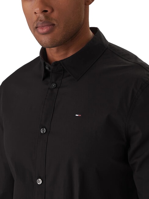 TH JEANS Camicia a manica lunga slim fit tommy black - Camicie Uomo