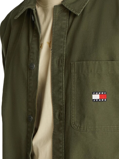 TH JEANS Camicia sportiva con tasconi fatigue green - Camicie Uomo