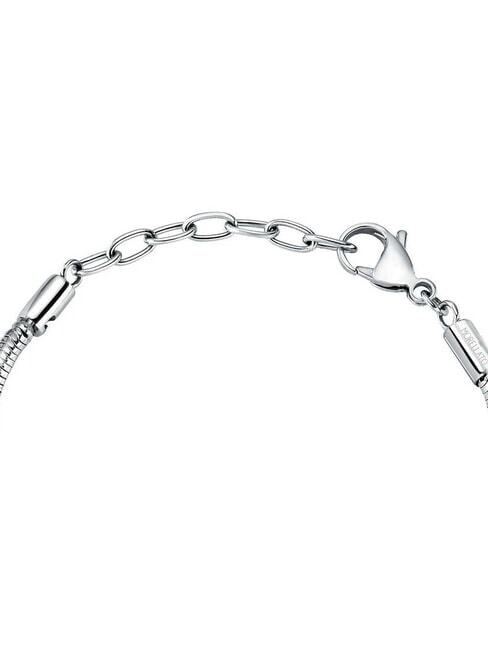 TORCHON Bracciale snake con croce e cristallo ARGENTO - Bracciali Donna