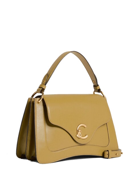 C-ME CALF COCKER Borsa cartelletta in pelle con tracolla seagrass - Borse Donna