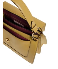 COCCINELLE C-ME CALF COCKER Borsa cartelletta in pelle con tracolla seagrass - Borse Donna - 3