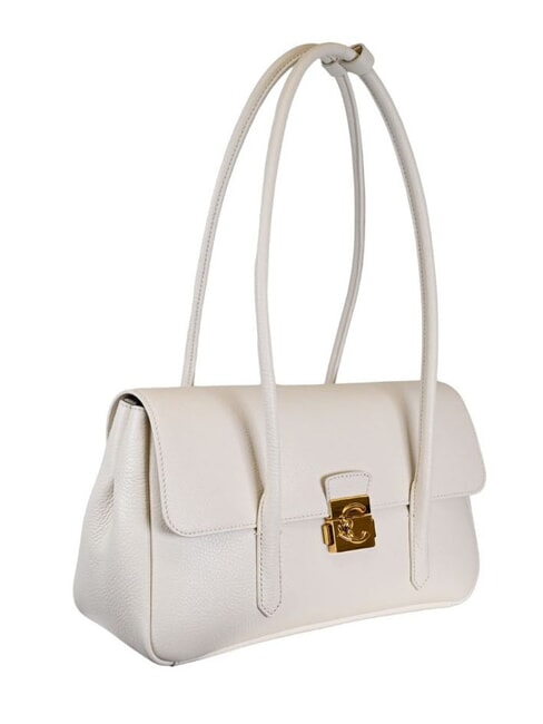 C-ME LOCK Borsa a spalla, in pelle pearl - Borse Donna