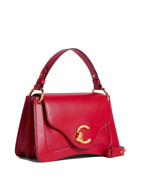 C-ME CALF COCKER Borsa piccola in pelle con tracolla scarlet - Borse Donna