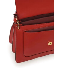 COCCINELLE C-ME CALF COCKER Borsa cartelletta in pelle con tracolla scarlet - Borse Donna - 4