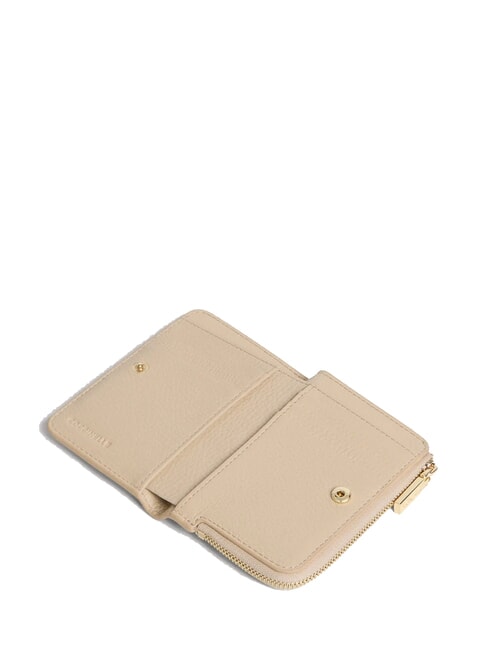 METALLIC SOFT Portafoglio piccolo in pelle sandshell - Portafogli Donna