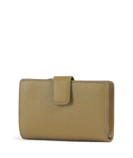 COCCINELLE METALLIC SOFT Portafoglio in pelle martellata seagrass - Portafogli Donna - 3