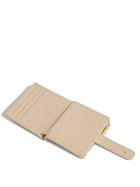 METALLIC SOFT Mini Portafoglio in pelle sandshell - Portafogli Donna