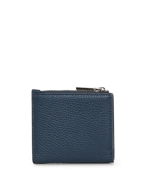 METALLIC SOFT Mini Portafoglio in pelle deep blue - Portafogli Donna