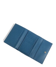 COCCINELLE METALLIC SOFT Portafoglio bifold pelle martellata deep blue - Portafogli Donna - 2