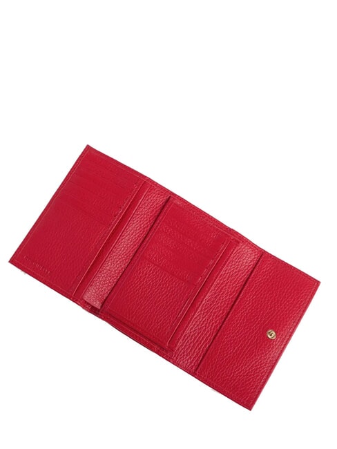 METALLIC SOFT Portafoglio bifold pelle martellata scarlet - Portafogli Donna