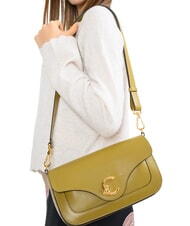 COCCINELLE C-ME CALF Borsetta a tracolla, in pelle seagrass - Borse Donna - 5