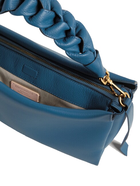 BOHEME GRANA DOUBLE Borsa in pelle martellata con tracolla deep bl/sandshe - Borse Donna