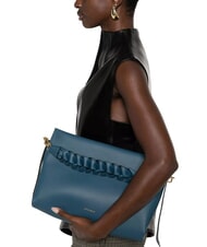 COCCINELLE BOHEME GRANA DOUBLE Borsa in pelle martellata con tracolla deep bl/sandshe - Borse Donna - 4