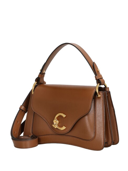 C-ME CALF COCKER Borsa piccola in pelle con tracolla cognac - Borse Donna