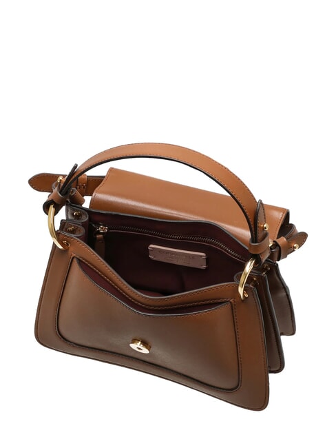 C-ME CALF COCKER Borsa piccola in pelle con tracolla cognac - Borse Donna