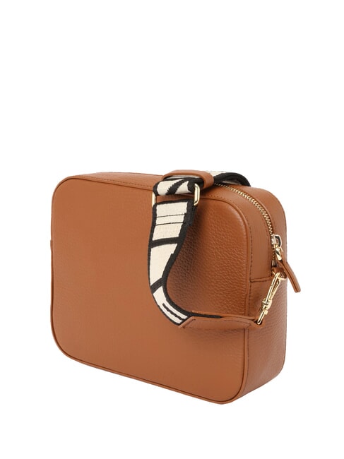 TEBE Borsa piccola pelle martellata cognac - Borse Donna