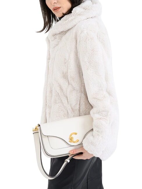 C-ME CALF Borsetta a tracolla, in pelle pearl - Borse Donna