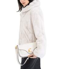 COCCINELLE C-ME CALF Borsetta a tracolla, in pelle pearl - Borse Donna - 5